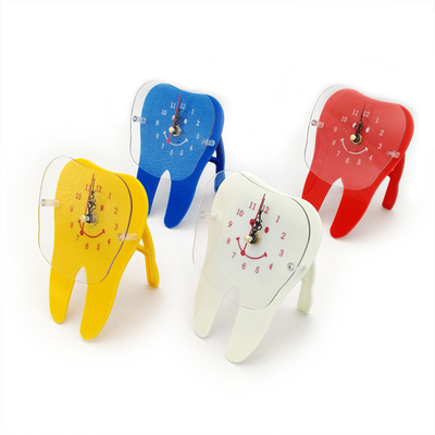 China Colorful cartoon tooth clock supplier