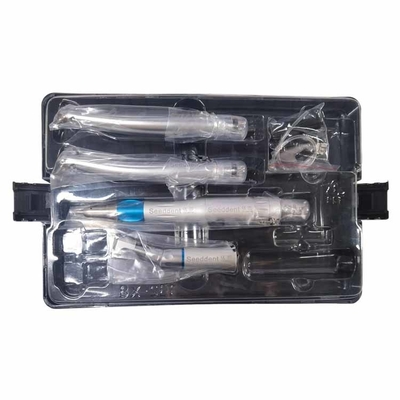 China Dental Handpiece Kit 2pcs LED High Speed Turbine And Low Speed Kit Contra Angle &amp; Straight Handpiece &amp; Air Motor supplier