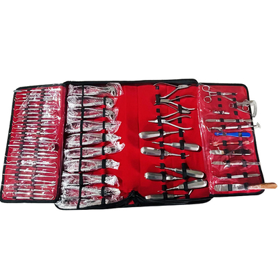 China Oral Dental Surgery Tooth Extraction Instruments Dental Medical Products Hand Surgery Instruments Set Kit 60pcs/set supplier