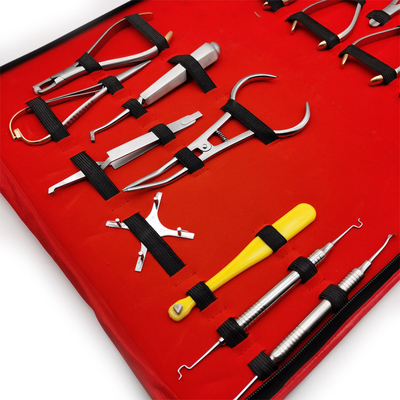 SE-C009 Dental Orthodontic Pliers Set 18 Pieces Orthodontic Tool Set Dental Orthodontic Tools Assorted supplier