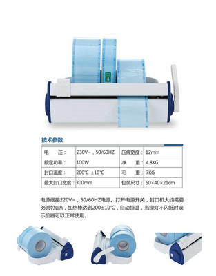 Hot selling dental plastic bag sealing machine autoclave dental sterilization bag heat sealing machine supplier