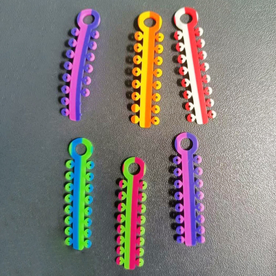 Dental Products Teeth Orthodontics Elastic Power Chain Orthodontic Ligature ties Double Colors Ligature Tie Wholesale supplier